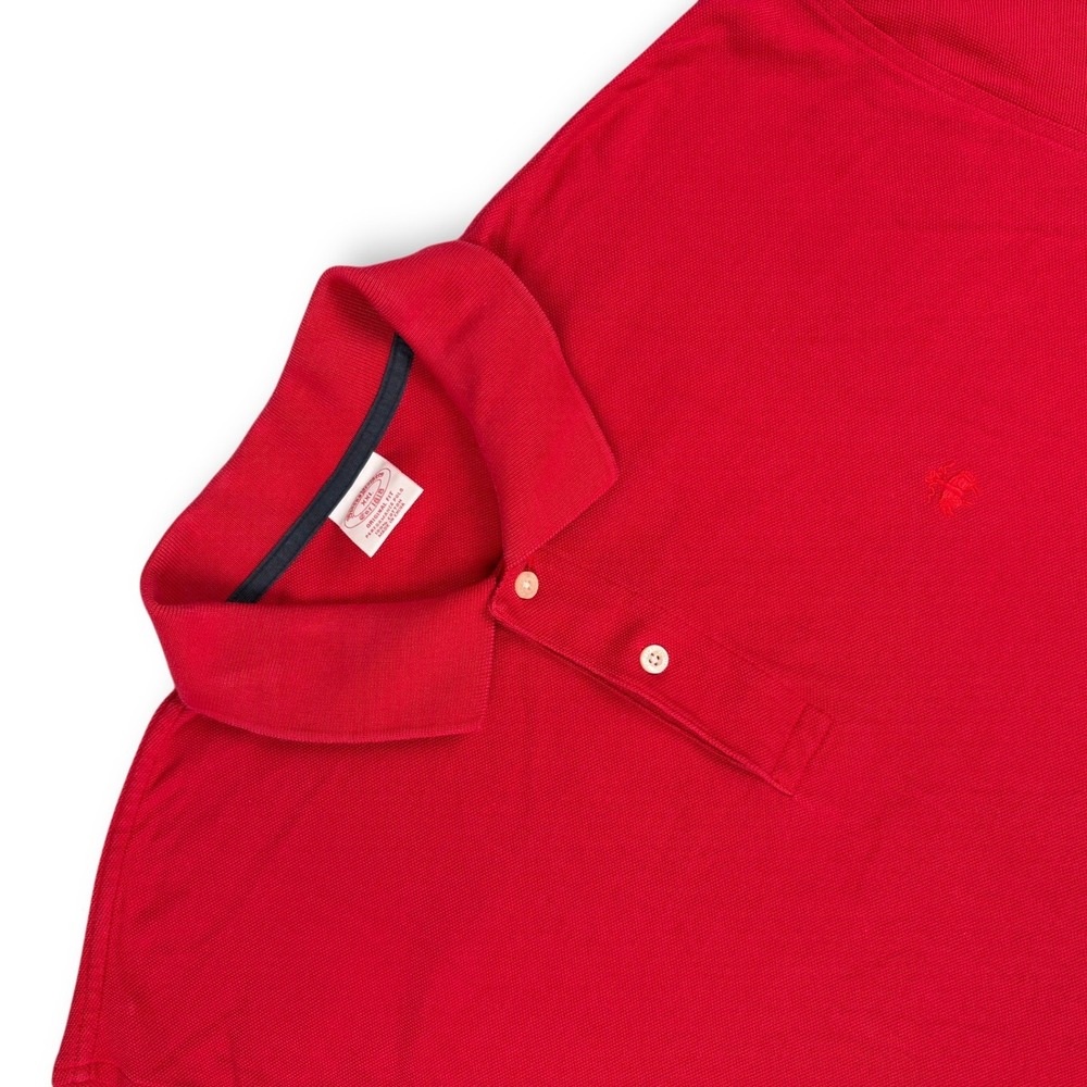 Brooks Brothers Performance Polo Mens XXL Red Original Fit Short Sleeve Pique